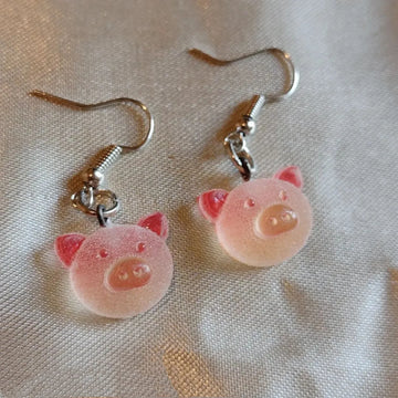 DAIIIBABYYY  -  Creative Cute Simulation Pig Pendant Earrings for Women Aesthetics Funny Earrings Sweet Girl Accessories Jewelry Birthday Gift